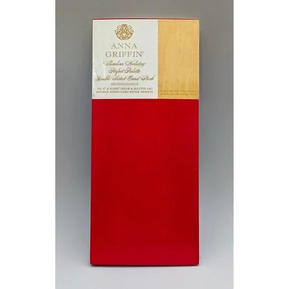 Anna Griffin 54 Pc. Slimline CHRISTMAS HOLIDAY Perfect Palette Double Sided - Picture 2 of 3